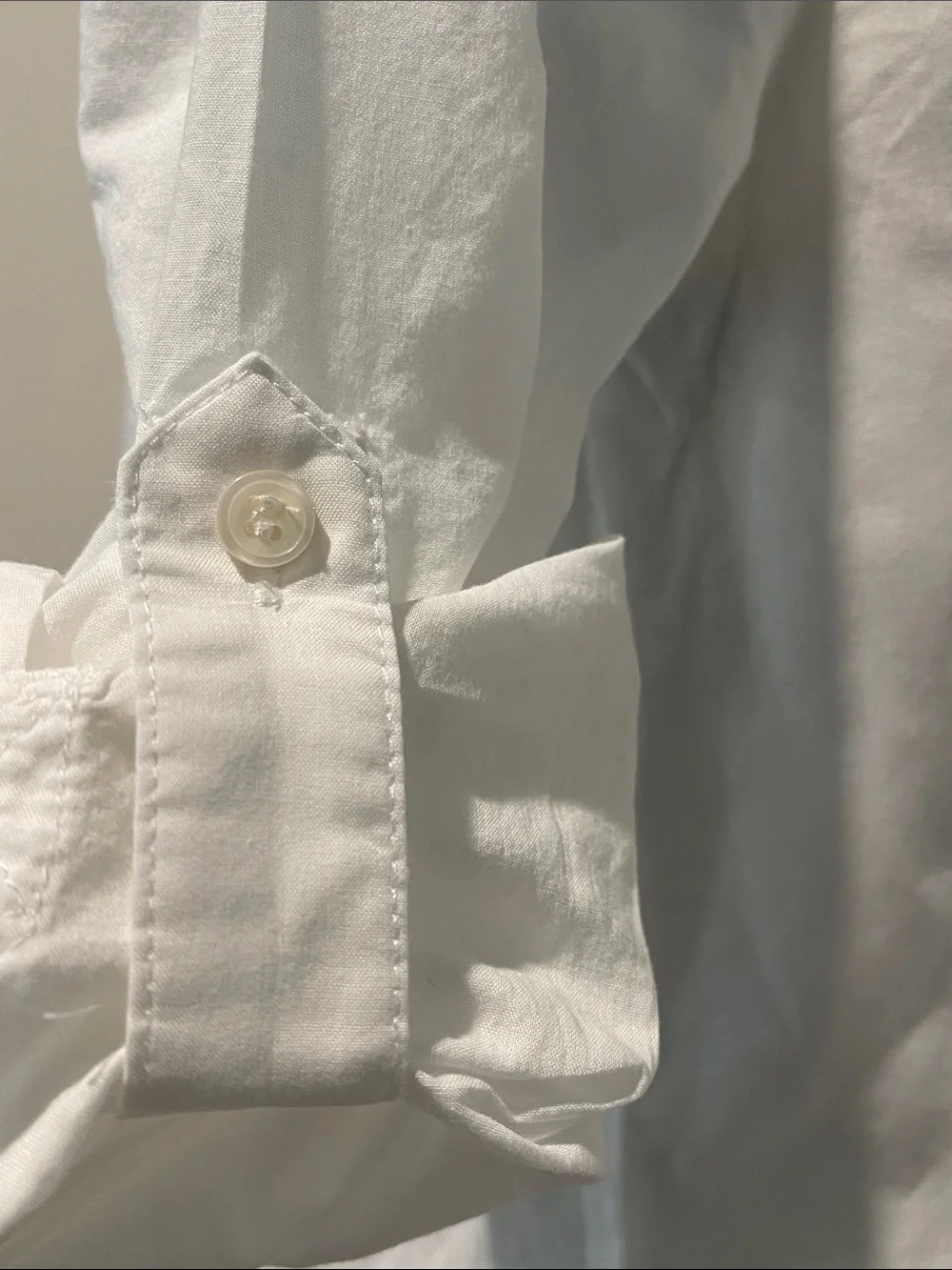 J.Crew Cotton Chambray Pocket Tunic White Button Up Shirt Size XS